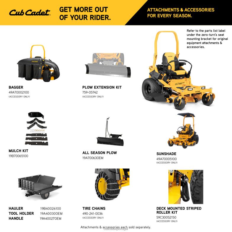 Cub Cadet ztx6 54 equipamento RDL4822