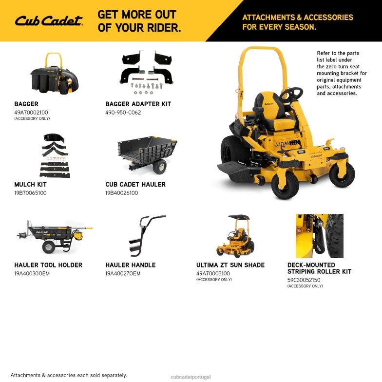 Cub Cadet ztxs4 54 equipamento RDL4818