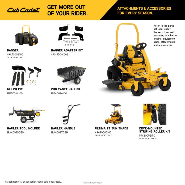 Cub Cadet ztxs4 60 equipamento RDL4823