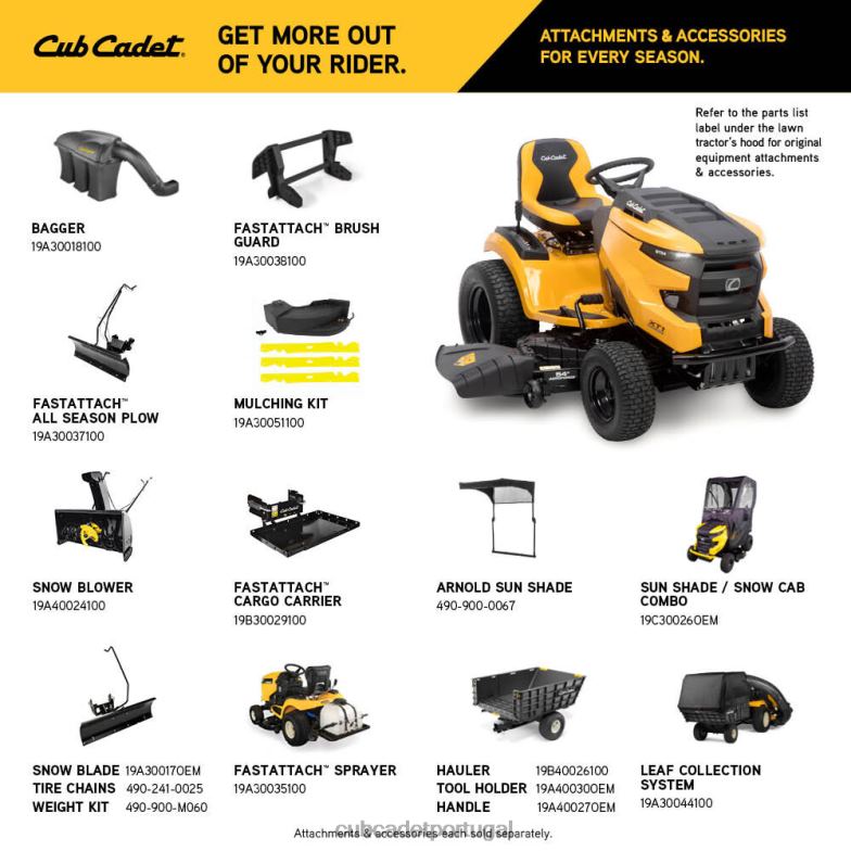 Cub Cadet xt1 gt54 fabuloso equipamento RDL4847