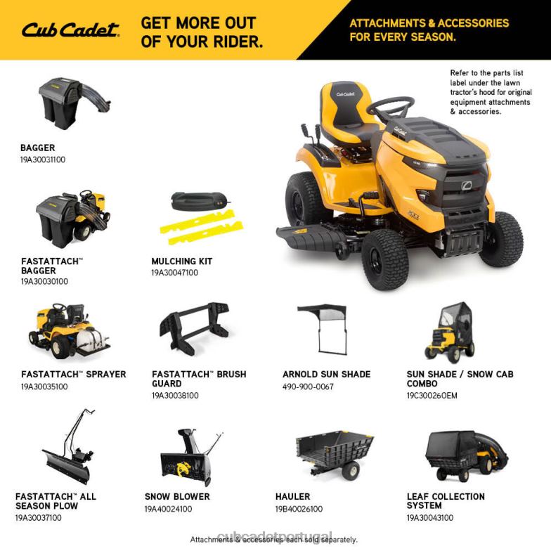 Cub Cadet xt1 lt46 equipamento RDL4836