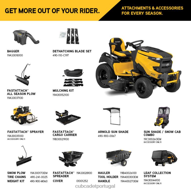 Cub Cadet xt2 gx50 equipamento RDL4850