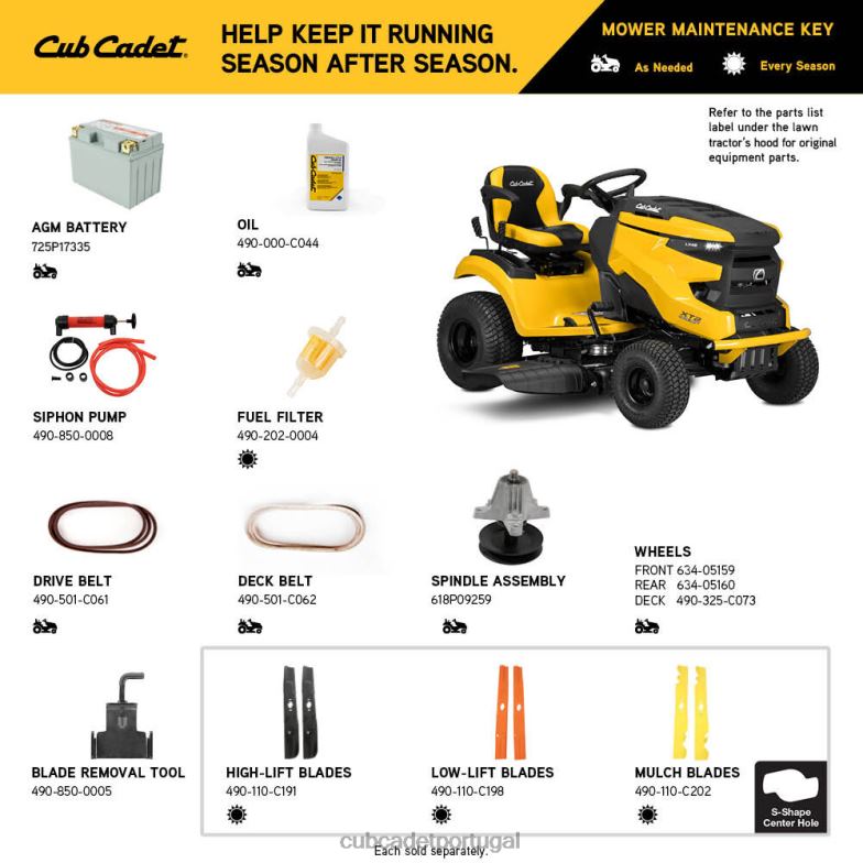 Cub Cadet xt2 lx42 equipamento RDL4844