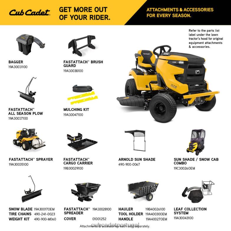 Cub Cadet xt2 lx46 equipamento RDL4838
