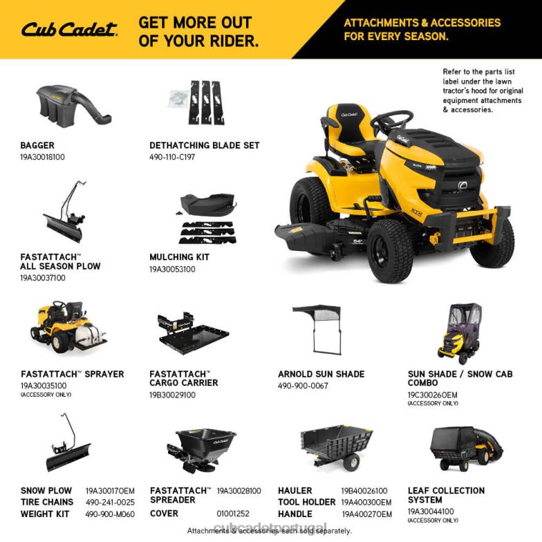 Cub Cadet xt2 slx54 equipamento RDL4849