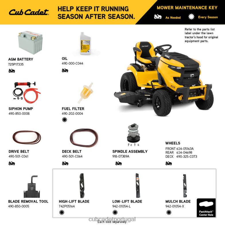 Cub Cadet xt2 slx54 equipamento RDL4849