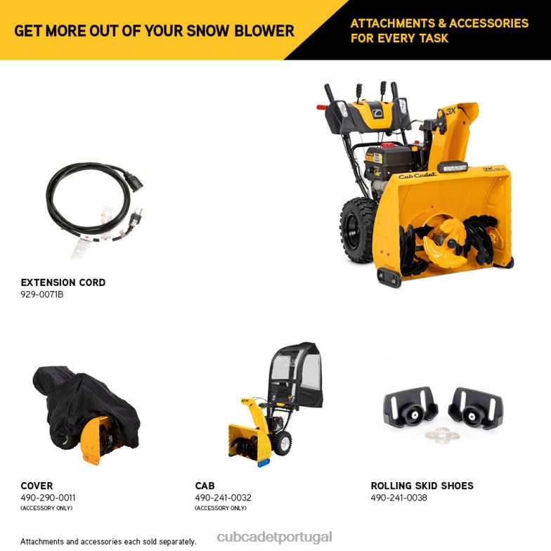 Cub Cadet 3 sopradores de neve HD de 30