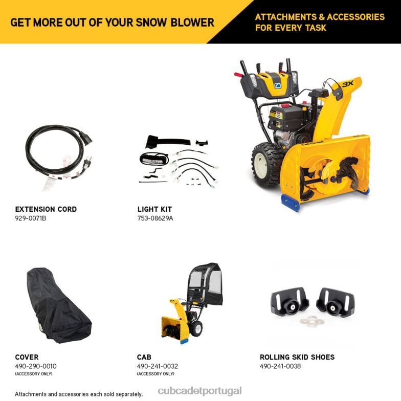 Cub Cadet 3 sopradores de neve de 28