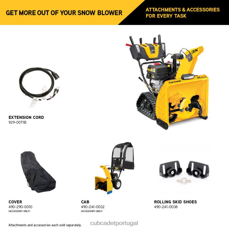 Cub Cadet Soprador de neve 3x 26