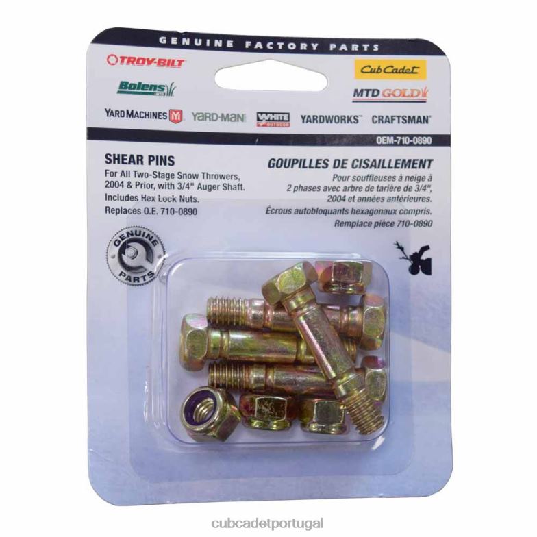 Cub Cadet kit de parafuso de cisalhamento, 5/16-18 x 1,5" acessório RDL48246